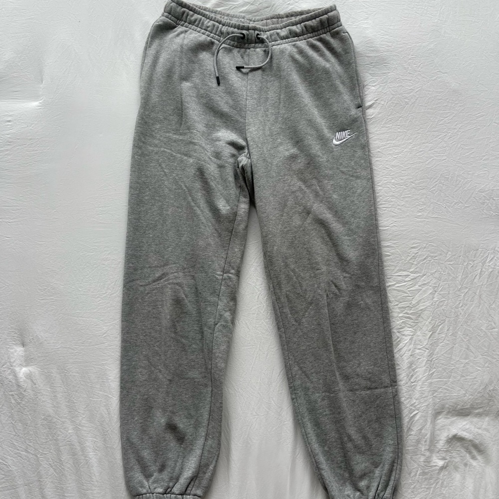 Gray fleece sweatpants